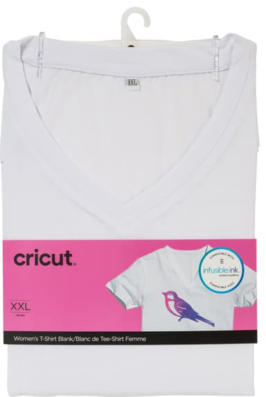 Cricut vit dam-T-shirt för Infusible Ink (XXL)