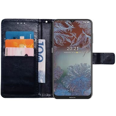 Mobilplånbok 3-kort Nokia G10 - Mörkblå