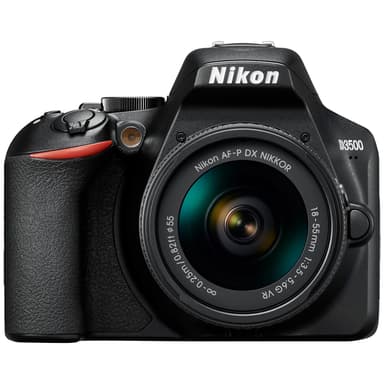 Nikon D3500 systemkamera + AF-P DX Nikkor 18–55 mm VR zoomobjektiv