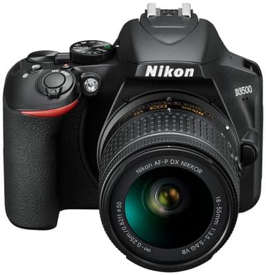 Nikon D3500 systemkamera + AF-P DX Nikkor 18–55 mm VR zoomobjektiv
