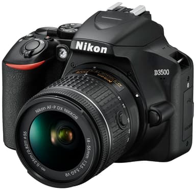 Nikon D3500 systemkamera + AF-P DX Nikkor 18–55 mm VR zoomobjektiv
