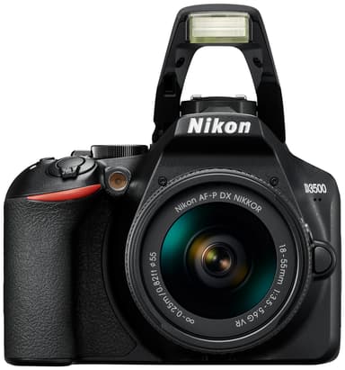 Nikon D3500 systemkamera + AF-P DX Nikkor 18–55 mm VR zoomobjektiv