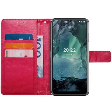 Mobilplånbok 3-kort Nokia G21 - Rosa