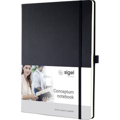 Sigel anteckningsbok Conceptum/CO111 A4 h svart 80 g
