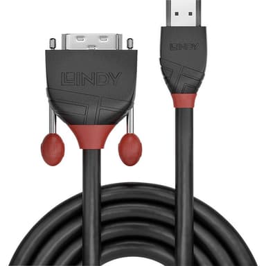 LINDY HDMI / DVI Anslutningskabel 5.00 m 36274 Svart