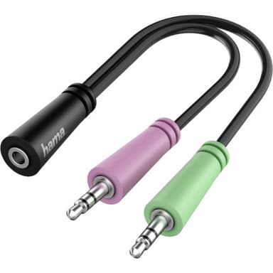 Hama 00200351 Teleplugg Audio Anslutningskabel [2x