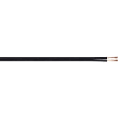 Kash 70I112 Flätad kabel LiY-Z 2 x 1.50 mm² Svart 30 m