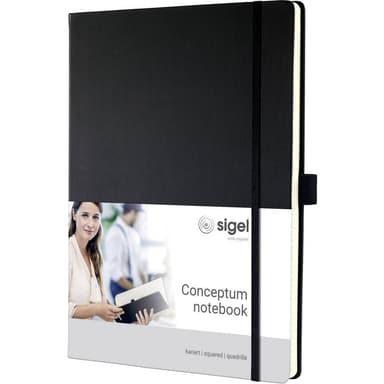 Sigel Anteckningsbok CONCEPTUM® CO115 rutat Svart Antal