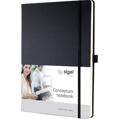 Sigel anteckningsbok Conceptum/CO110 A4 h svart 80 g