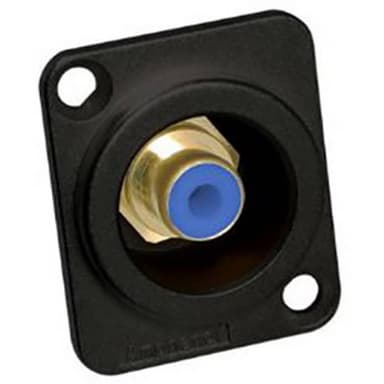 Amphenol ACJB-BLU RCA-kontakter Flänsanslutning Antal