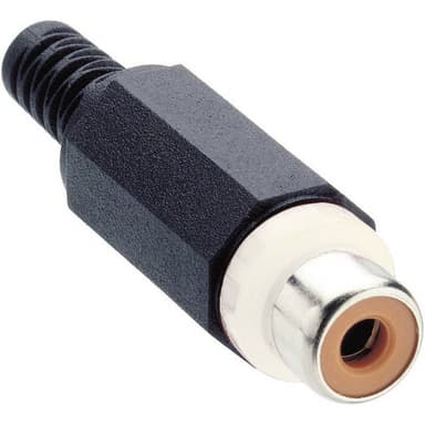 Lumberg XKTO 1-WH XKTO 1 RCA-kontakter Hona rak Antal