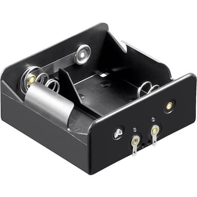 Goobay 11033 Batterihållare 2x D (R20) Lödanslutning (L