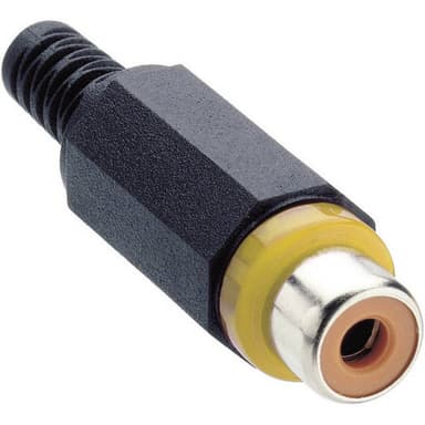 Lumberg XKTO 1-YE XKTO 1 RCA-kontakter Hona rak Antal