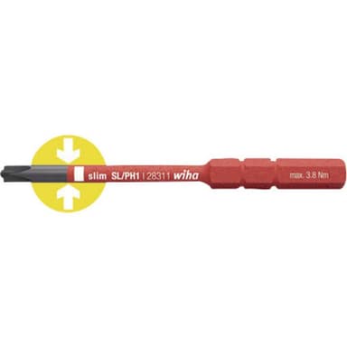 VDE Plus/Minus Utbytbar blad Wiha SlimBit electric