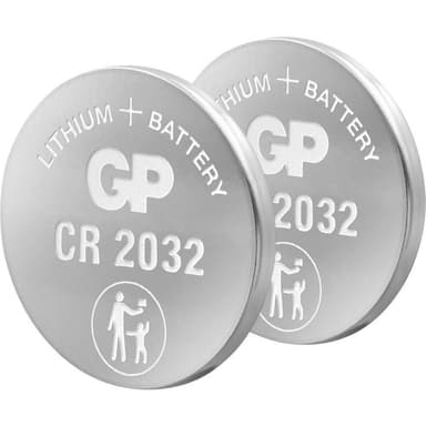 GP Batteries GPCR2032 Knappcell CR 2032 Litium 3 V 2 st