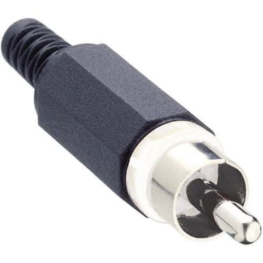 Lumberg XSTO 1-WH XSTO 1 RCA-kontakter Kontakt hane rak