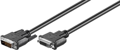 DVI-D Full HD förlängningskabel Dual Link, nickelpläterad