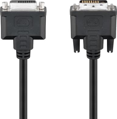 DVI-D Full HD förlängningskabel Dual Link, nickelpläterad