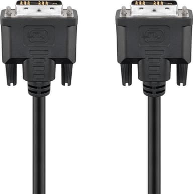 Goobay DVI-D Full HD-kabel Single Link, förnicklad