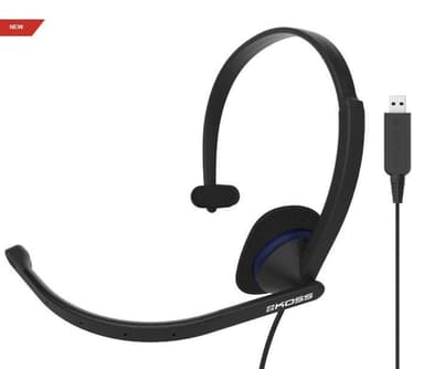 Koss hörlurar CS195 USB-pannband/on-ear, USB, mikrofon, svart,