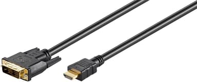 Goobay DVI-D/HDMI™-kabel, Guldpläterad
