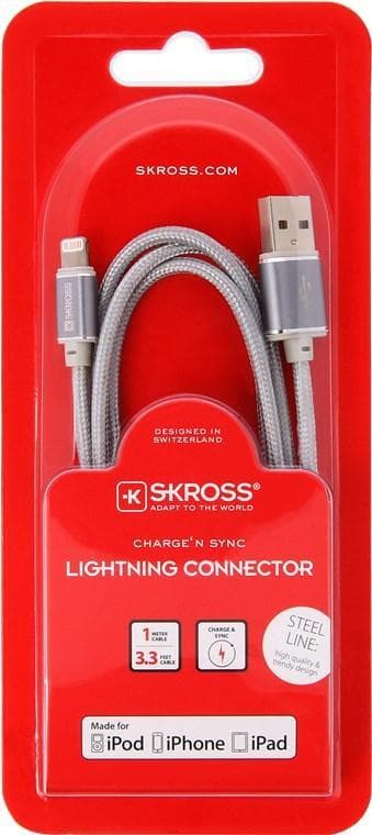 Charge n Sync Lightning connector Steel Line Elgiganten