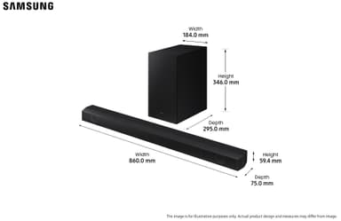 Samsung HW-B560 soundbar med subwoofer