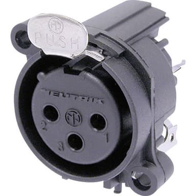 Neutrik NC3FAAV1 NC3FAAV1 XLR-kontakter Flänsanslutning