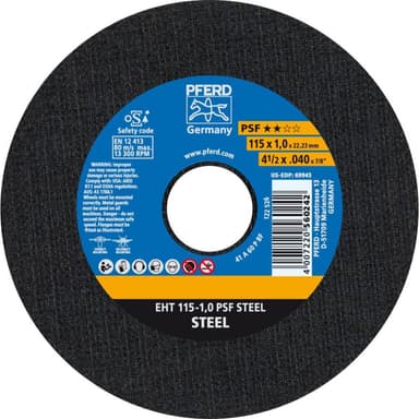 PFERD Psf Steel 61730010 Separationspår rakt 115 mm