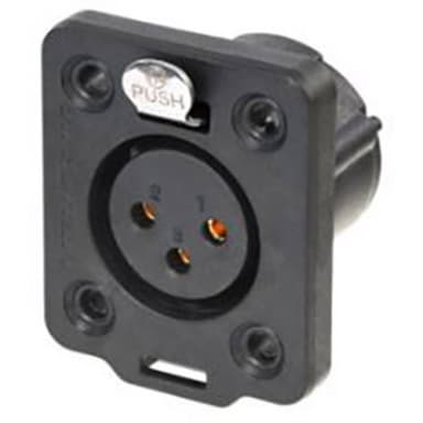 Neutrik NC3FDX-TOP XLR-kontakter Hona inbyggd Antal