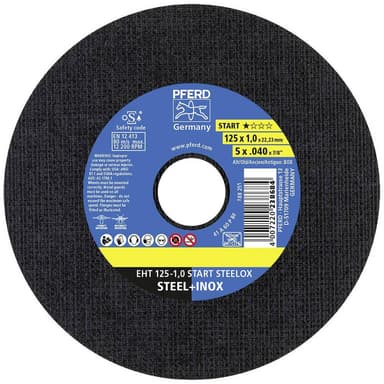 Separationspår rakt 125 mm 22.23 mm PFERD EHT 125-1,0