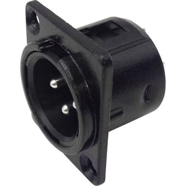 TRU COMPONENTS 1409121 XLR-kontakter Flänsanslutning