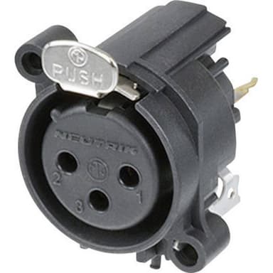 Neutrik NC3FAV1 NC3FAV1 XLR-kontakter Flänsanslutning