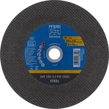 Separationspår rakt 230 mm 22.23 mm PFERD PSF STEEL
