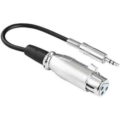 XLR-adapter XLR-honkontakt - Teleplugg 3.5 mm Stereo