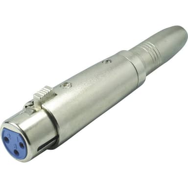 XLR-adapter XLR-honkontakt - Telejack 6.35 mm Stereo