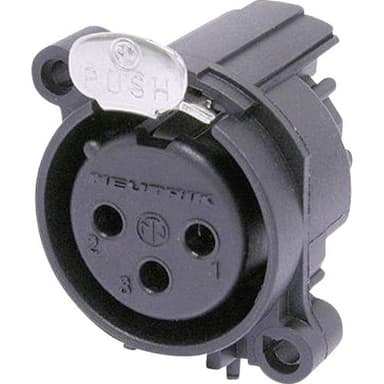 Neutrik NC3FAAH1 NC3FAAH1 XLR-kontakter Flänsanslutning
