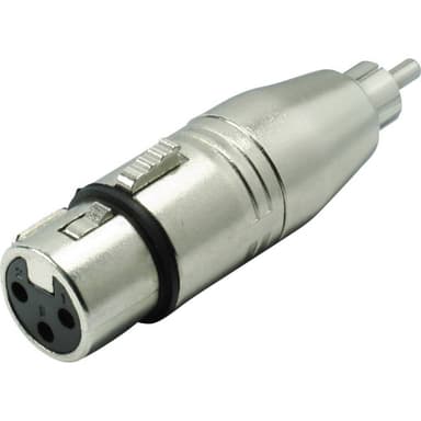 XLR-adapter XLR-honkontakt - RCA-hane Mono Antal