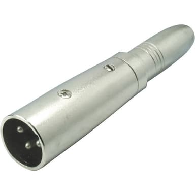XLR-adapter XLR-hankontakt - Telejack 6.35 mm Stereo