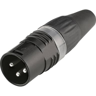 Hicon HI-X3CM-BLK XLR-kontakter Koppling rak Antal