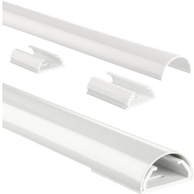 Hama Kabelkanal Aluminium Vit stel (L x B x H) 1100 x