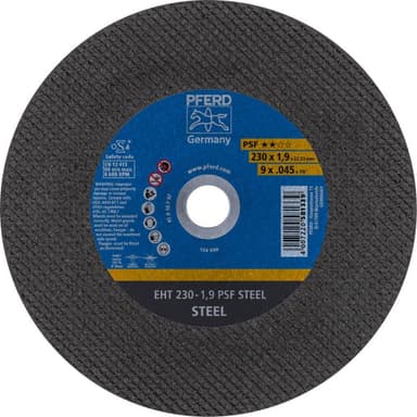 PFERD PSF STEEL 61728231 Separationspår rakt 230 mm