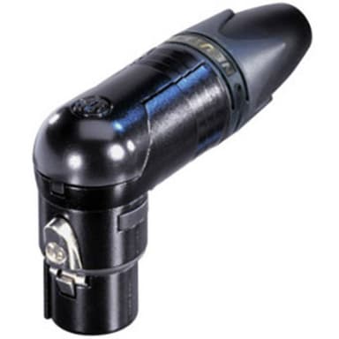 Neutrik NC10FRX-14-B XLR-kontakter Koppling vinklad