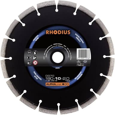 Diamantkapskiva Rhodius 304092 Diameter 125 mm 1 st