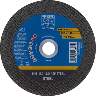 PFERD PSF STEEL 61726222 Separationspår rakt 180 mm
