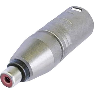 XLR-adapter XLR-hankontakt - RCA-hona Neutrik NA2MPMF 1