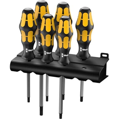 Verkstad Skruvmejsel set 6 delar Wera 977/6 TORX®