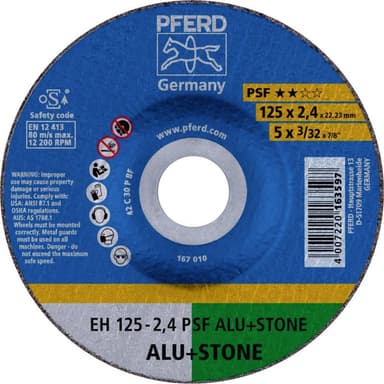 PFERD EH 125-2,4 PSF ALU+STONE 61820222 Kapskiva bockad - Elgiganten ...