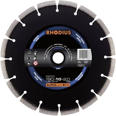 Diamantkapskiva Rhodius 304091 Diameter 115 mm 1 st