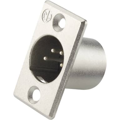Neutrik NC4MP NC4MP XLR-kontakter Flänsstickkontakt rak